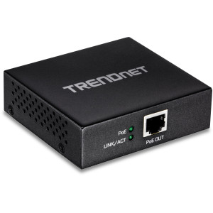 TRENDnet TPE-E100 Power over Ethernet extender, daisy chain 3 units, wall mountable